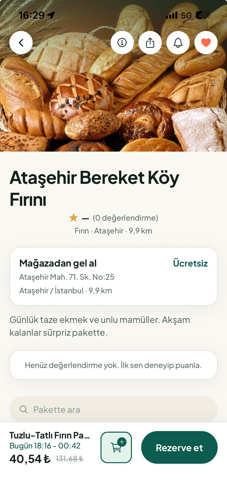 Zuugla paket detayı: fırın sürpriz paketi ve fiyatı